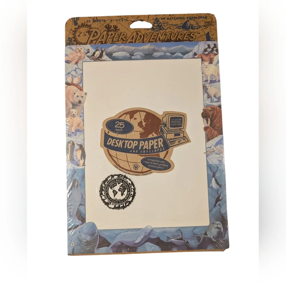 Vintage‎ Computer Printer Paper Paper Aventures desktop Nature USA